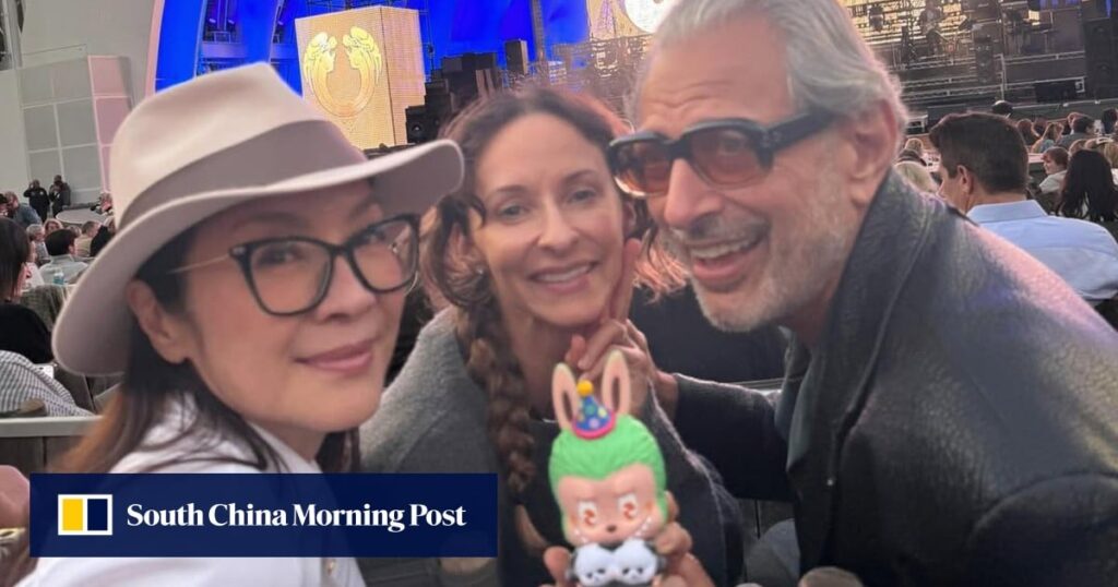 Michelle Yeoh takes a shine to Labubu made for Hong Kong panda cubs’ birthday Michelle Yeoh takes a shine to Labubu made for Hong Kong panda cubs’ birthday