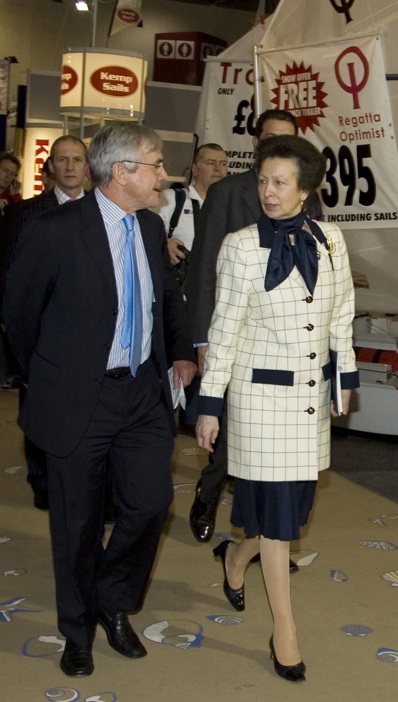 princess anne at the london boat show
