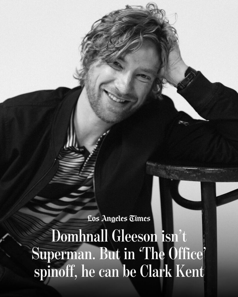 Domhnall Gleeson for The Los Angeles Times, photographed by Jennifer McCord.