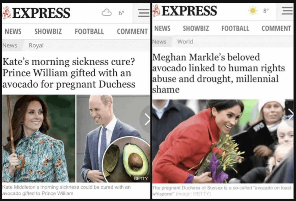 Just a little reminder of how the UK media treated Kate Middleton versus how they treated Meghan Markle