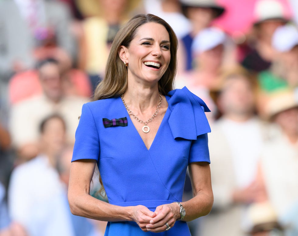 Celebrity Sightings At Wimbledon 2025 - Day 14 london, england july 13: catherine, princess of wales attends day fourteen of the wimbledon tennis championships at the all england lawn tennis and croquet club on july 13, 2025 in london, england. (photo by karwai tang/wireimage)