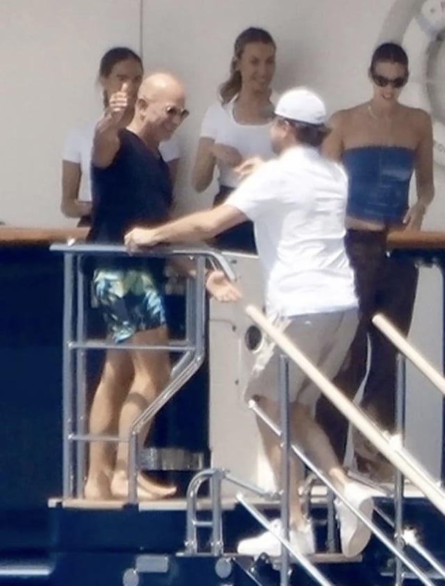 Renowned climate activist Leo DiCaprio joins billionaire Jeff Bezos and astronaut Lauren Sanchez on their $485m super yacht