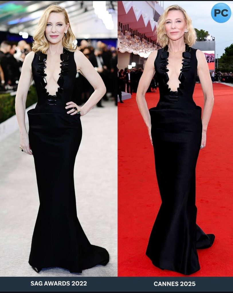 Cate Blanchett champions sustainability by re-wearing designer outfits