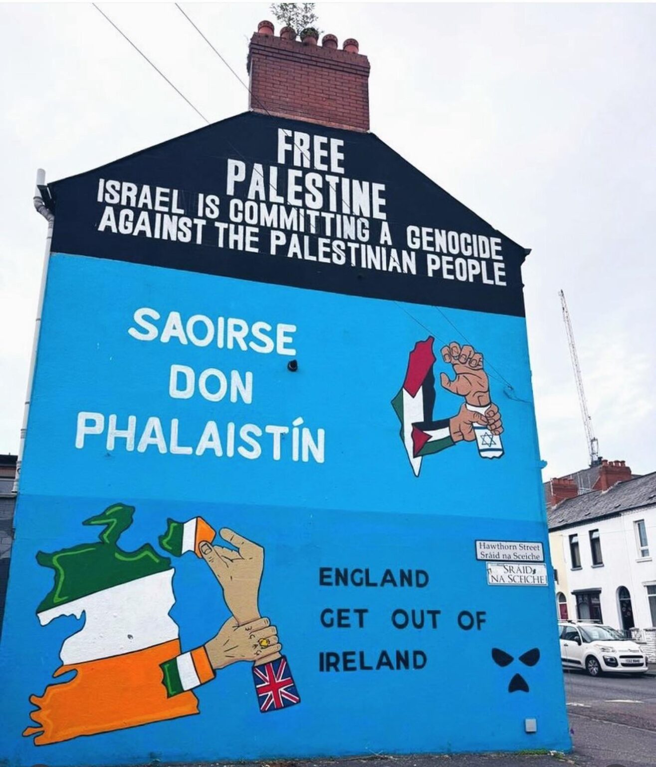 Kneecap put up new Mural in Belfast