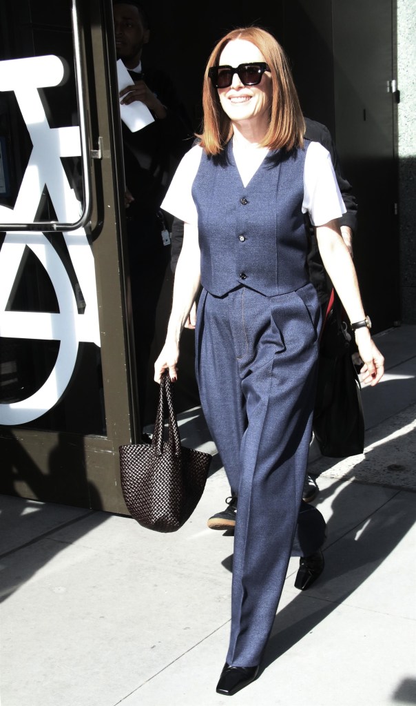 Julianne Moore in a Leset T-shirt. 