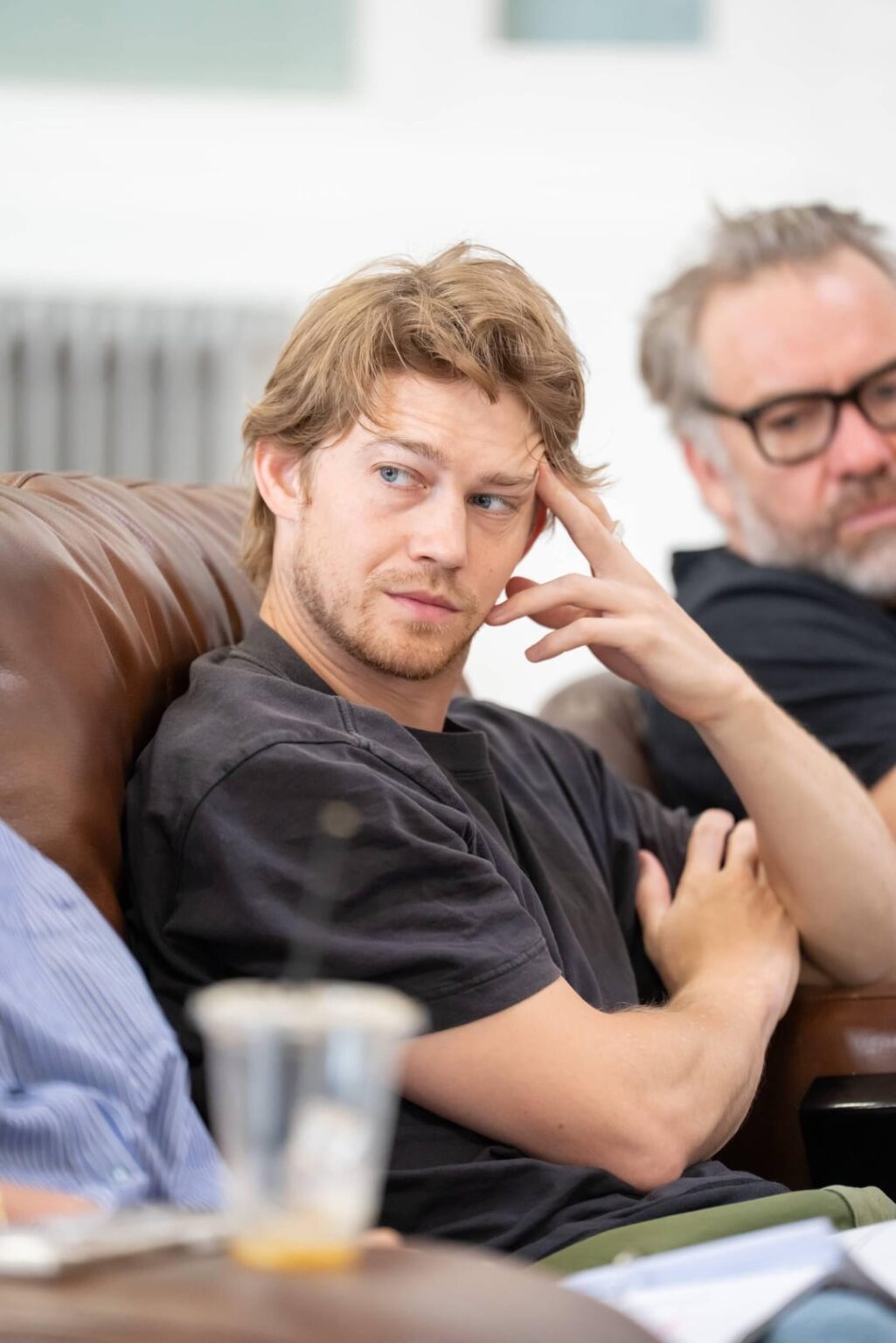 Joe Alwyn at rehearsals for his upcoming play ‘The Lady from the Sea’, photographed by Johan Persson.