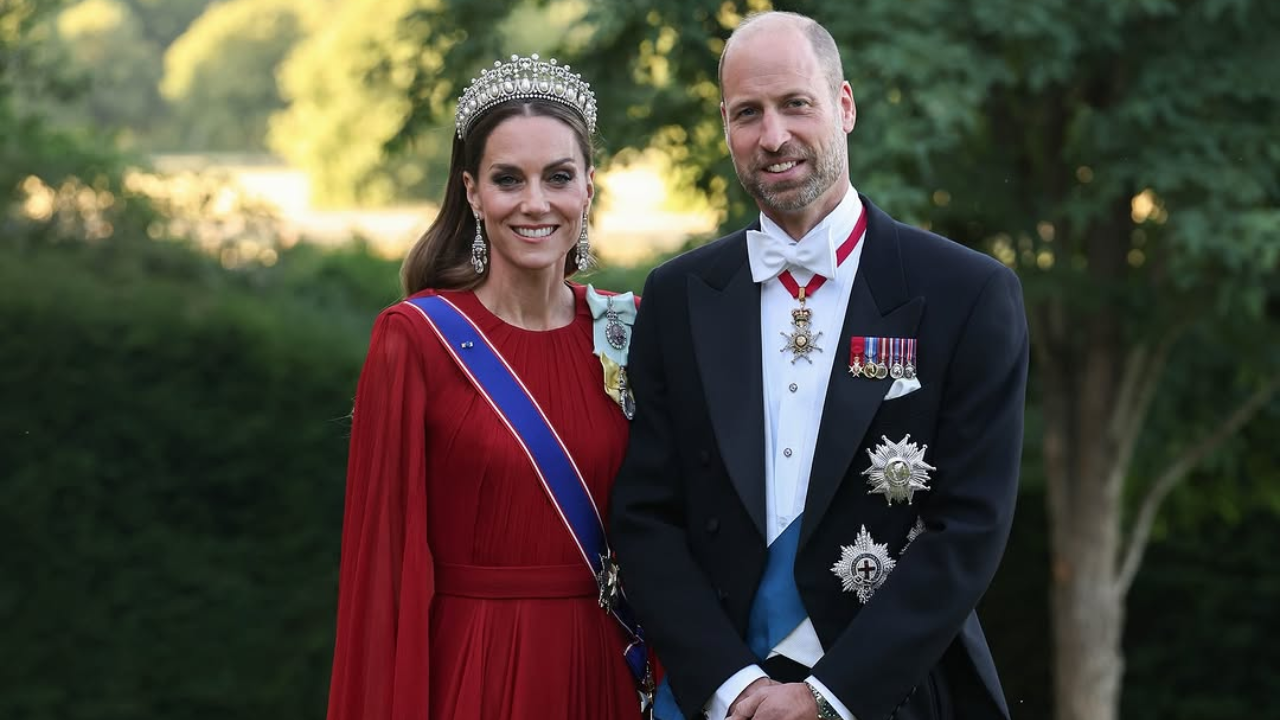 (Image Credits: Instagram) Kate Middleton and Prince William for the French State Banquet