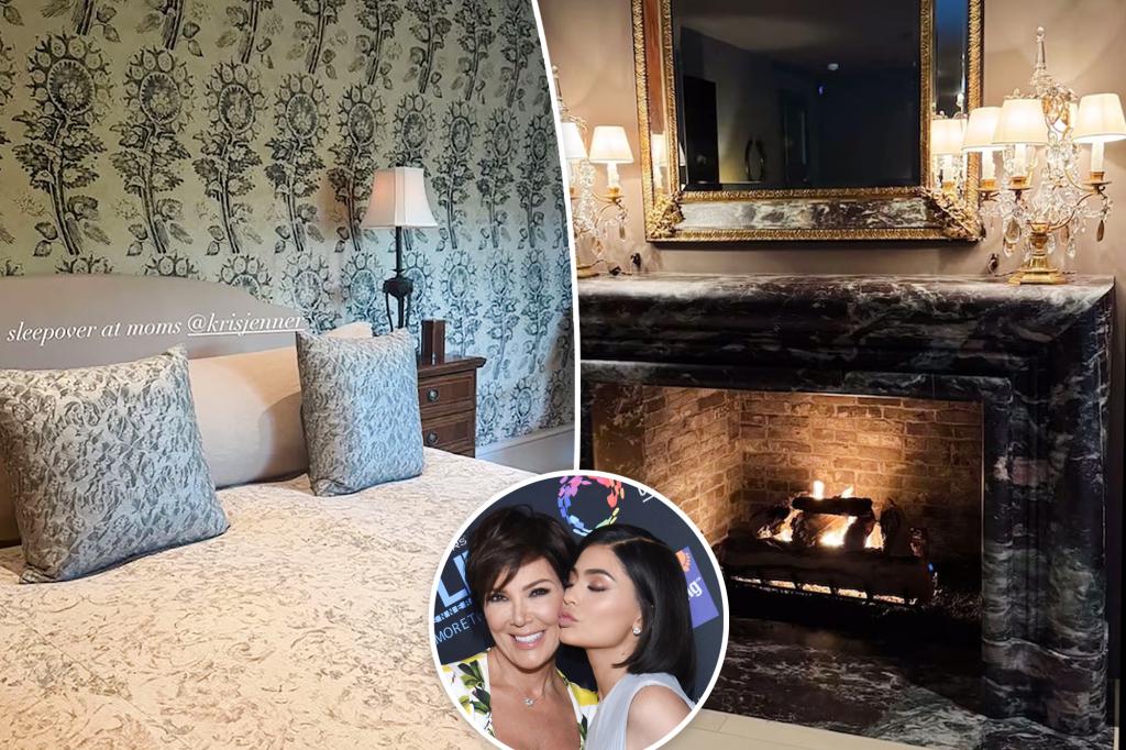 Kylie Jenner gives rare glimpse inside Kris Jenner's luxurious mansion