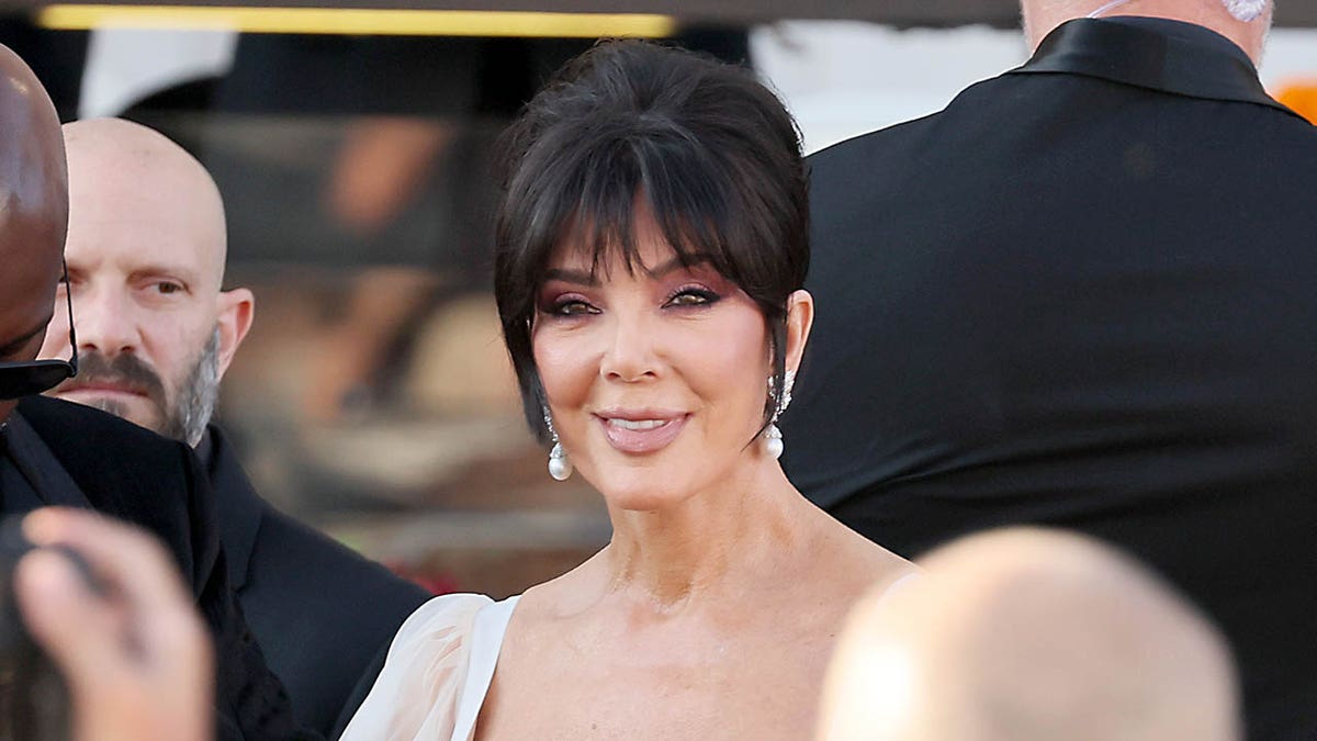 Kris Jenner smiles while boarding boat in Venice in June. 
