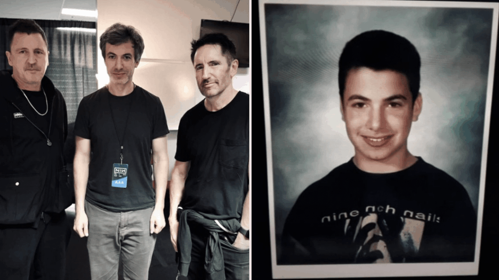 Longtime Nine Inch Nails fan Nathan Fielder meets Atticus Ross and Trent Reznor