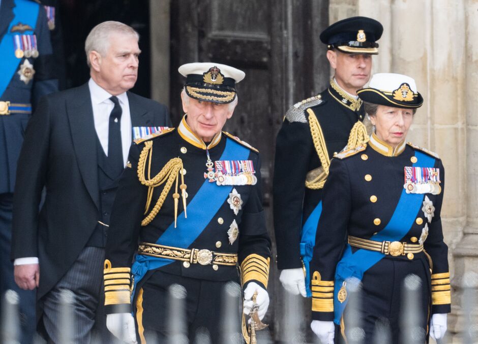 Prince Andrew, Princess Anne and Prince Edward