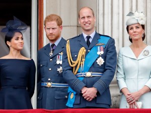 Catherine, Princess of Wales, Prince William, Prince of Wales, Prince Harry, Duke of Sussex, and Meghan, Duchess of Sussex