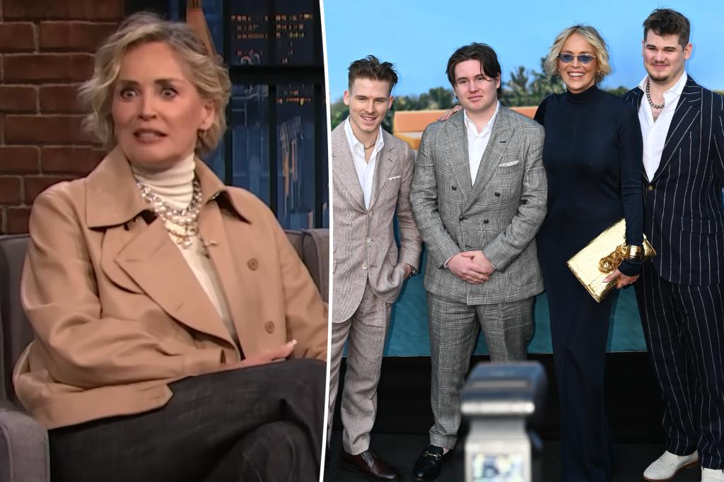 Sharon Stone is wearing ‘lady underwear’ again now that sons have moved out Sharon Stone is wearing 'lady underwear' again now that sons have moved out