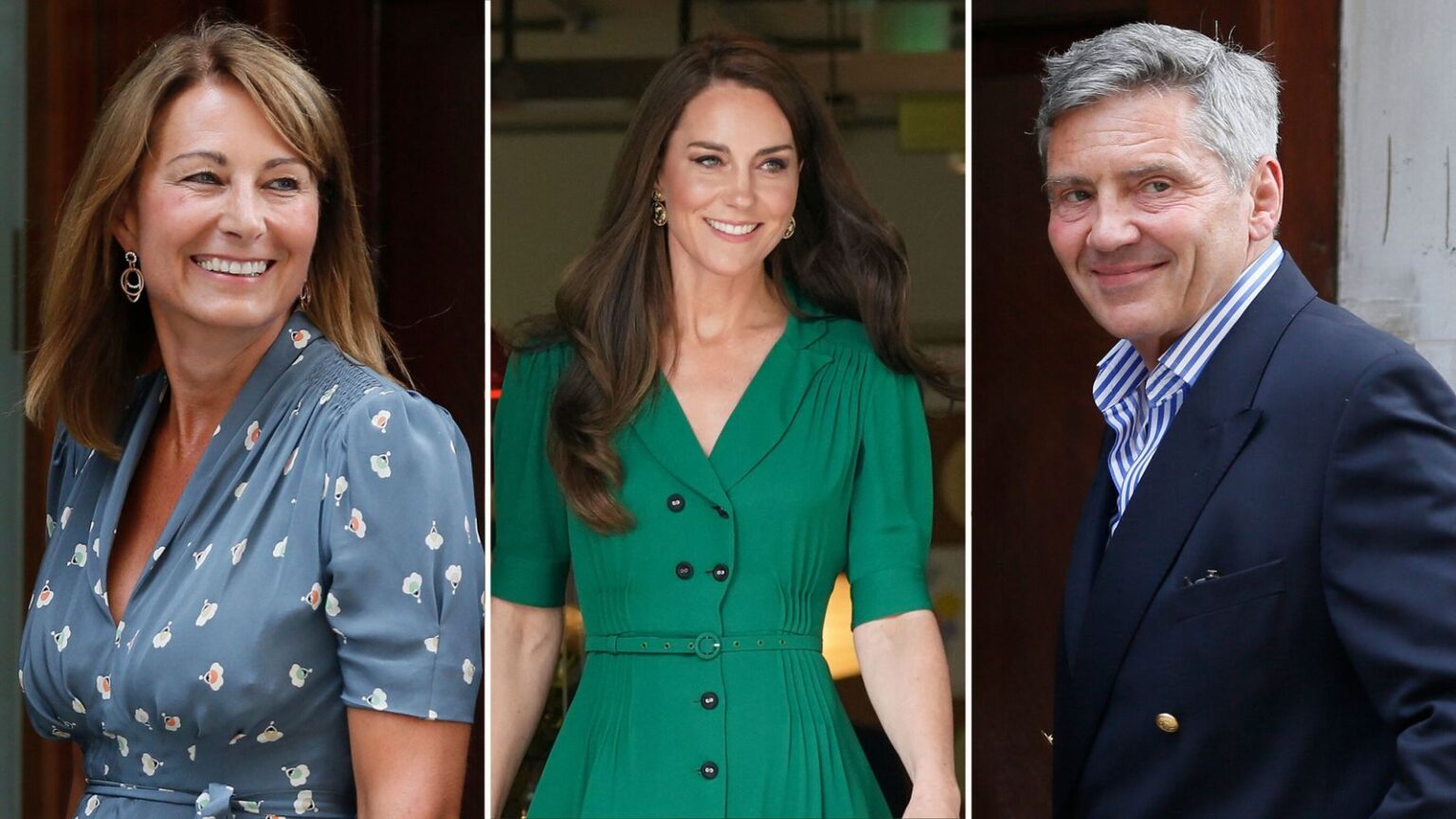 Carole and Michael Middleton with Kate comp