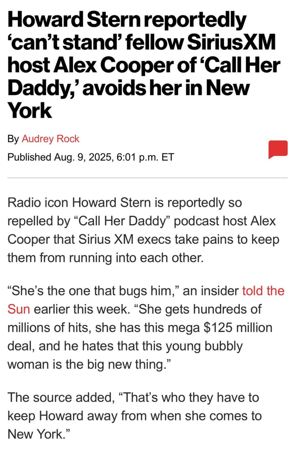 Howard Stern beefing with Alex Cooper is so funny to me 😭