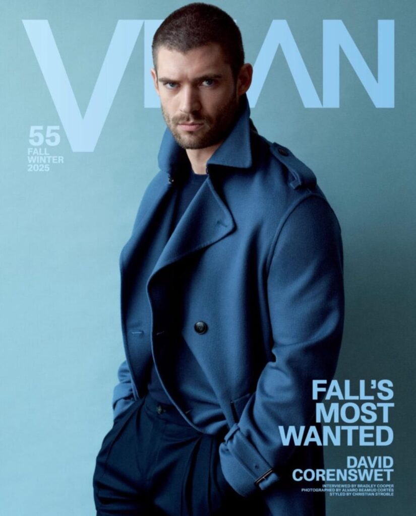 David Corenswet covers the latest issue of VMAN 📸: Alvaro Beamud Cortés
