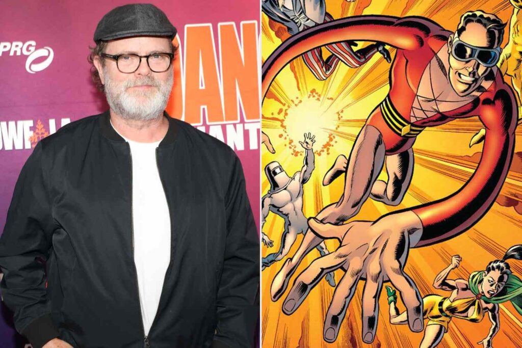 Rainn Wilson says he has hinted to James Gunn that he wants to play Plastic Man in his DC Universe series of films. He says he wants to see the character used even if he doesn't star.