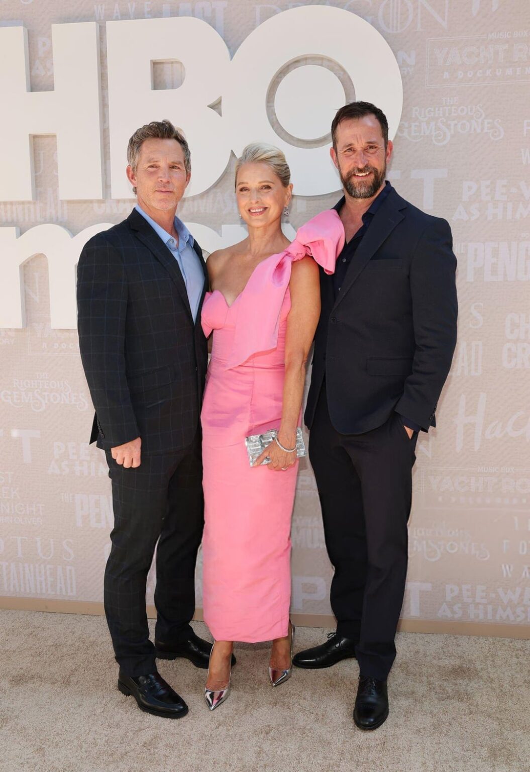 'The Pitt' stars Noah Wyle, Katherine LaNasa & Shawn Hatosy attend the HBO Max Emmy Nominee Celebration Event in Los Angeles. (August 17, 2025)