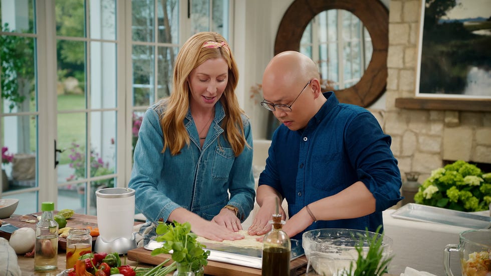 with love, meghan. (l to r) christina tosi, daniel martin in episode 201 of with love, meghan. cr. courtesy of netflix © 2025