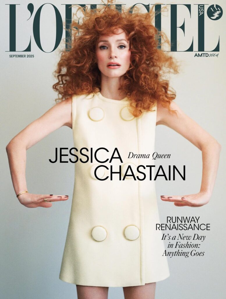 Jessica Chastain for L'Officiel