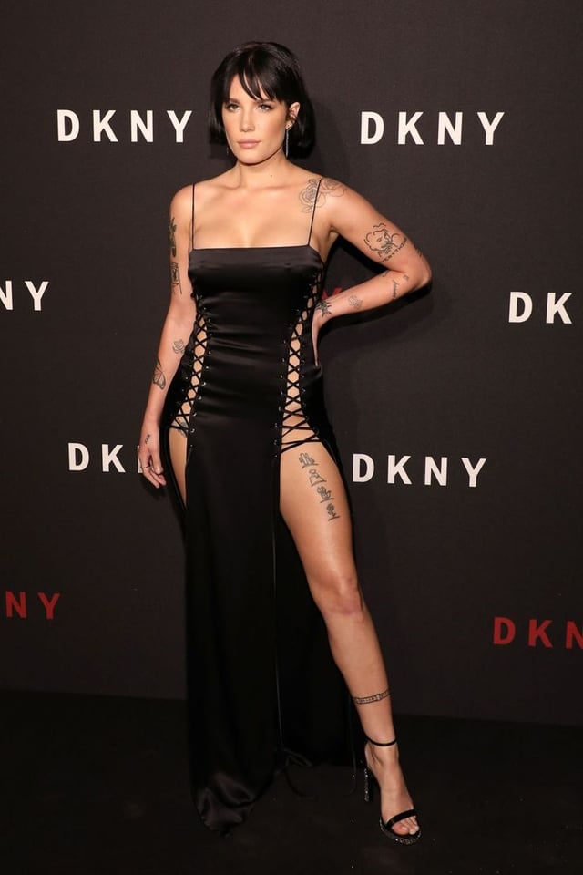 Halsey at the 30 year celebration for DKNY in New York 2019.