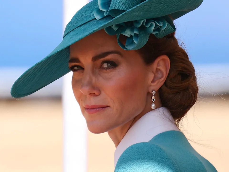 Catherine, Princess of Wales during Trooping The Colour 2025 on June 14, 2025 in London, England.