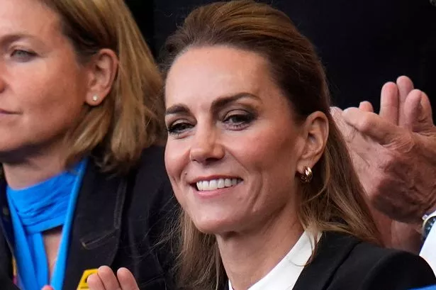 The Princess of Wales attended a Rugby World Cup match on Saturday