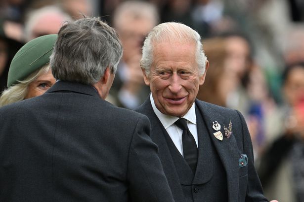 King Charles attending the annual Braemar Gathering in Braemar, central Scotland 