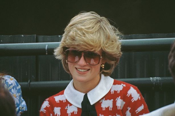 Diana, Princess of Wales  (1961 - 1997) attends a polo match at Smith's Lawn, Guards Polo Club, Windsor, June 1983. She is wearing a Muir and Osborne 'black sheep' sweater.  (Photo by Princess Diana Archive/Getty Images)