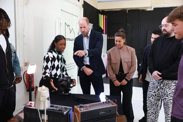 Prince William at a youth organisation in South London 