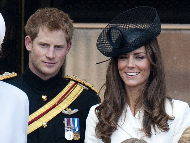 Princess Kate and Prince Harry At Buckingham Palace After Trooping The Colour In London