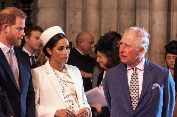 Harry and Meghan with King Charles