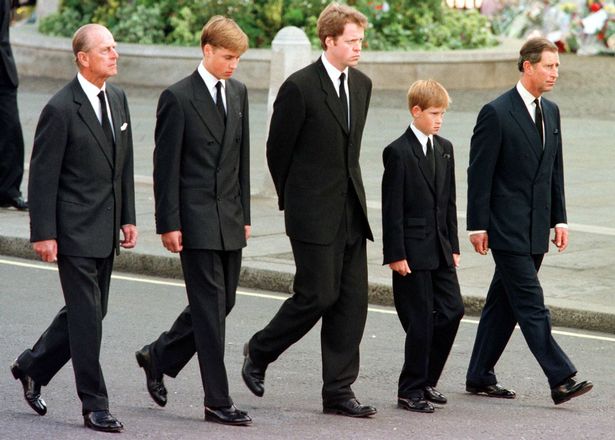 Princess Diana's funeral procession
