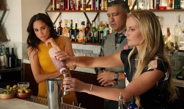 Meghan had a mixologist on the show, who used to be a lawyer but hadn't seen her legal drama, Suits, because he "doesn't watch basic cable" 