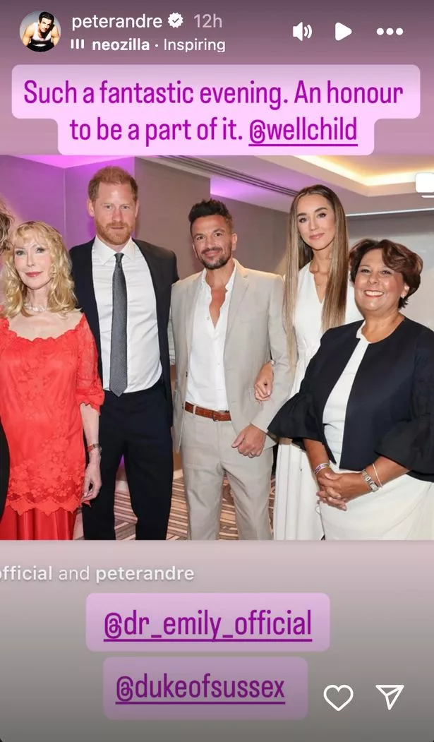Peter Andre, Emily Andre and Prince Harry