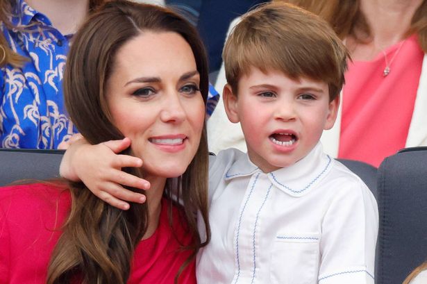 Catherine and Prince Louis 