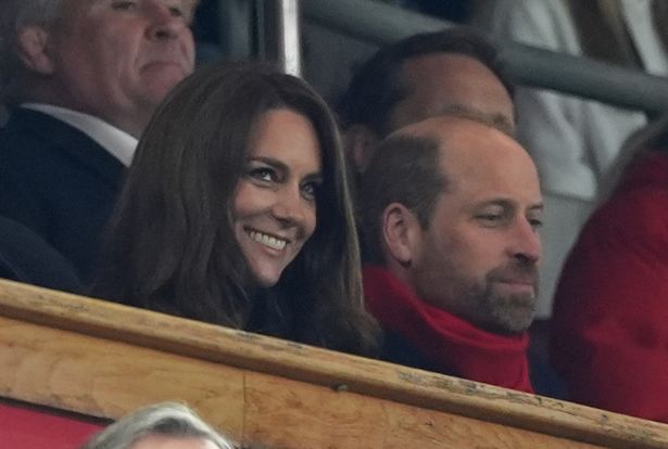 William and Kate in the stands for a Six Nations clash this year in Cardiff