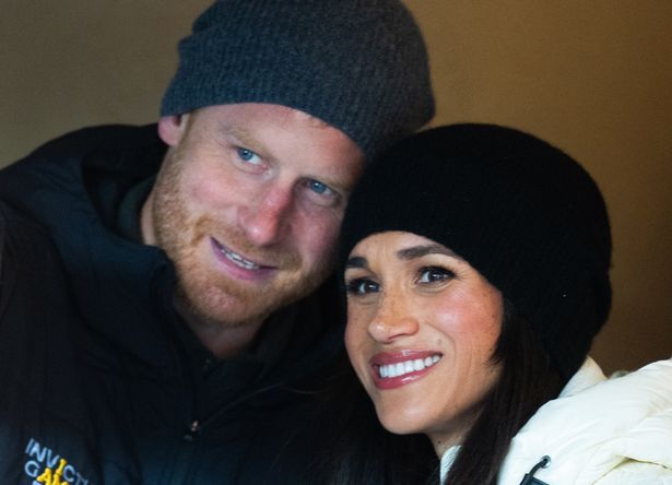 Prince Harry, Duke of Sussex and Meghan, Duchess of Sussex attend the Whistler Welcoming Ceremony during day two of the 2025 Invictus Games on February 10, 2025 