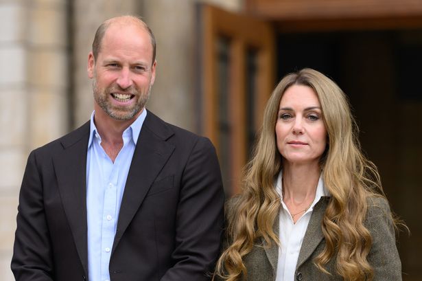 William and Kate smile during a visit to the Natural History Museum's newly transformed gardens