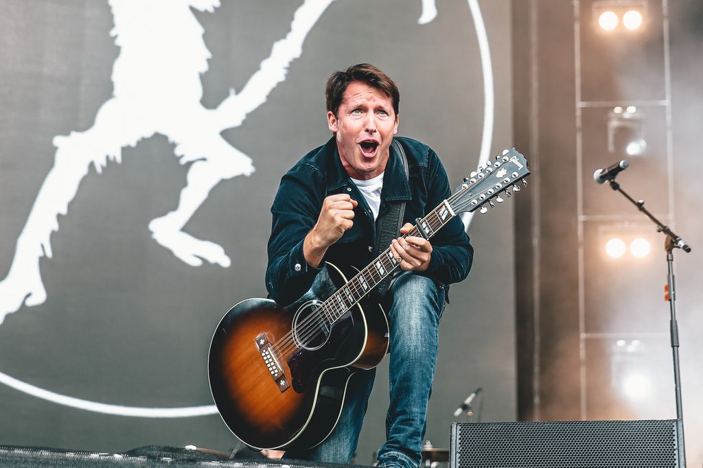 LEICESTER, ENGLAND - SEPTEMBER 16: James Blunt performs at BBC Radio 2 In The Park 2023 at Victoria Park on September 16, 2023 in Leicester, England. (Photo by Luke Brennan/Getty Images)