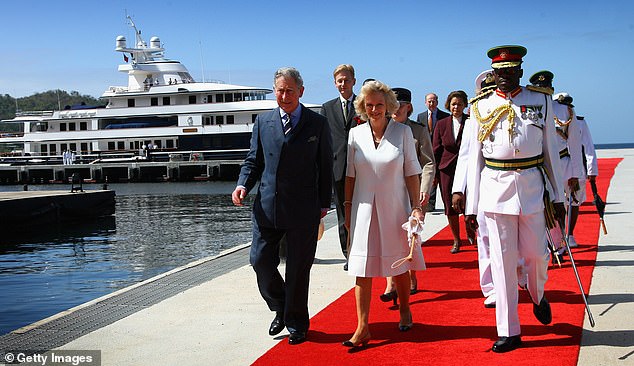 In 2008, Charles and Camilla embarked on a royal tour of the Caribbean where they travelled on the yacht Leander to destinations such as Jamaica and Trinidad and Tobago