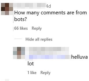 It wasn't long before people voiced their suspicions that bots had entered the chat