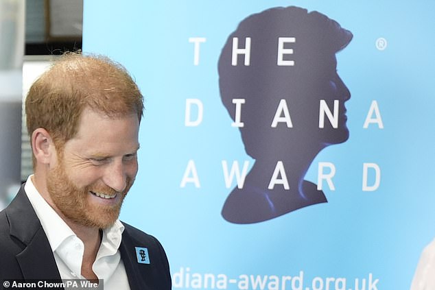 The Duke of Sussex during a visit to take part in a panel discussion on how social action positively impacts mental health in London last week