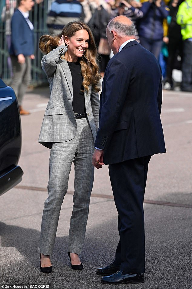 Today, Kate, 43, wore a stunning ensemble as she stepped out to 'celebrate the unique skill, creativity and craftsmanship' of British creative industries
