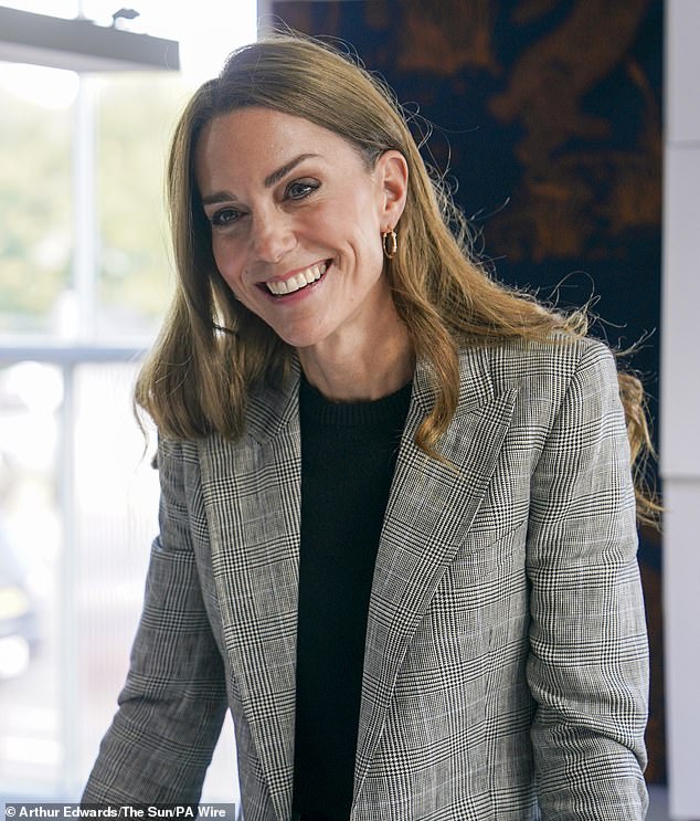 One of Britain's richest streets is up in arms over a planned Burberry fashion show in William and Kate's back garden. Pictured: The Princess of Wales