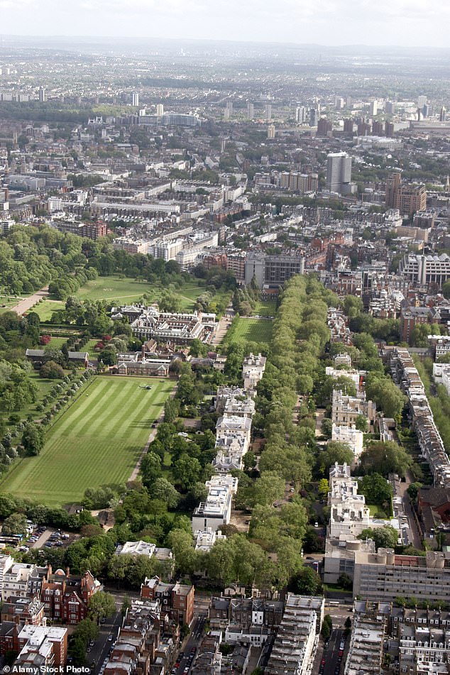 Affluent neighbours fear chaos at Perks Field ¿ part of the Prince and Princess of Wales¿s private garden at Kensington Palace ¿ where Burberry aims to put on a show in London Fashion Week this month