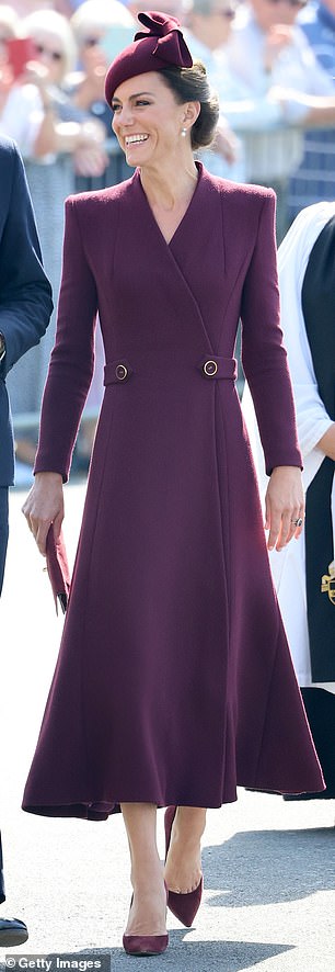 Kate had previously worn the coat in 2022 to mark the first anniversary of Queen Elizabeth II's death
