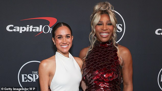 Serena Williams has shared her excitement after receiving a PR package of Meghan Markle 's wine, quipping that her friend 'knows how to treat a woman
