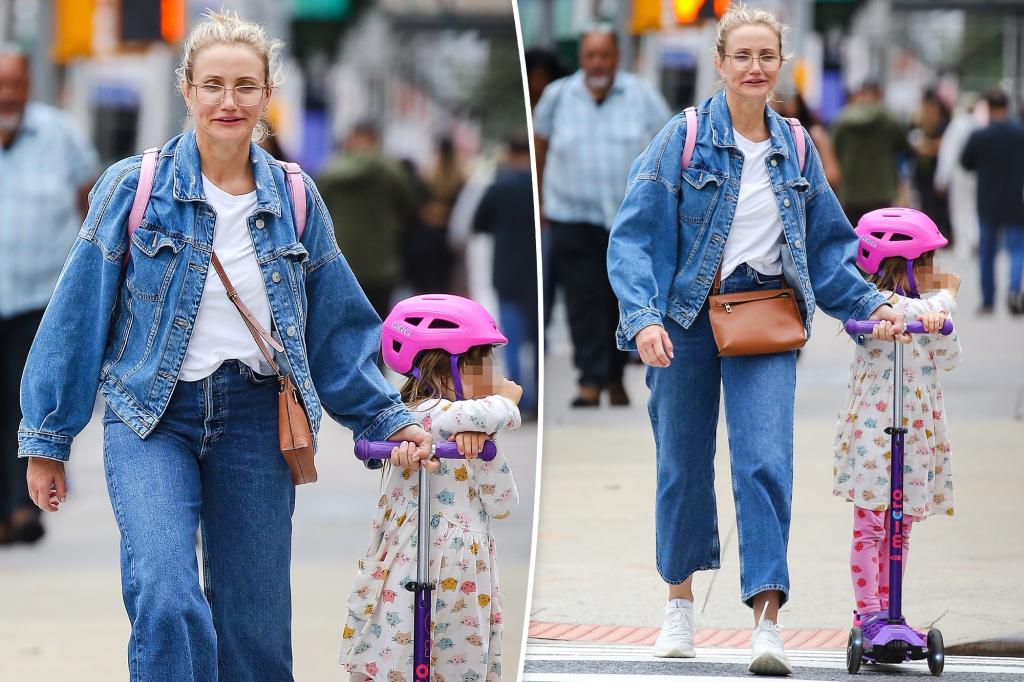 Cameron Diaz strolls through NYC with daughter Raddix, 5, in rare outing Cameron Diaz strolls through NYC with daughter Raddix, 5, in rare outing