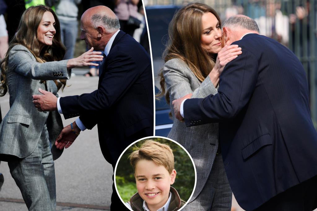 Prince George's rarely seen godfather joins Kate Middleton in emotional public reunion